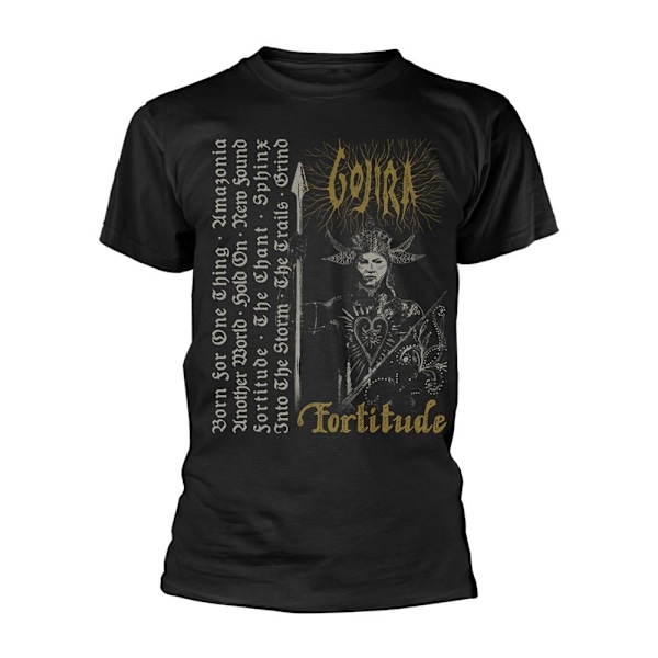 Gojira Unisex Vuxen Fortitude Låtlista T-Shirt XL Svart Black XL
