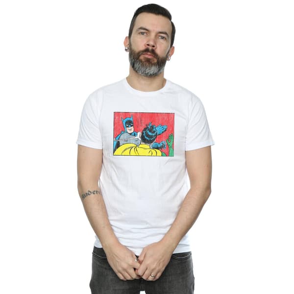 DC Comics Herr Batman Robin Slap T-Shirt S Vit White S