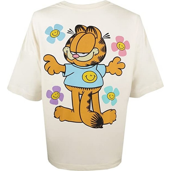 Garfield Dam/Dam Good Vibes Oversized T-shirt M Vintage W Vintage White/Orange/Blue M