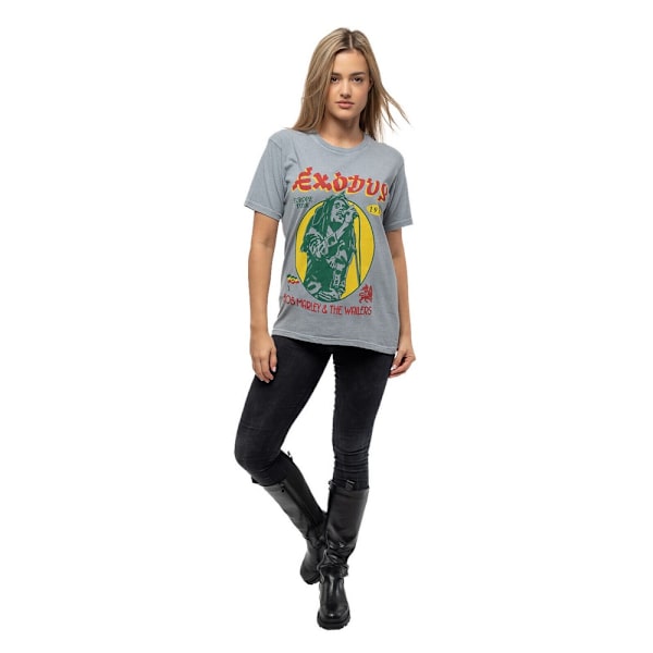 Bob Marley & The Wailers Unisex Vuxen 1977 Tour Mineral Wash T-shirt Grey L
