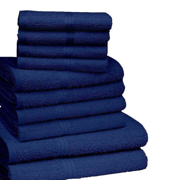 K Collection Handduksset i egyptisk bomull (10-pack) En storlek Marinblå Navy One Size