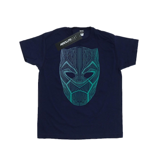 Marvel Herr Svart Panter Tribal Mask T-Shirt XL Marinblå Navy Blue XL