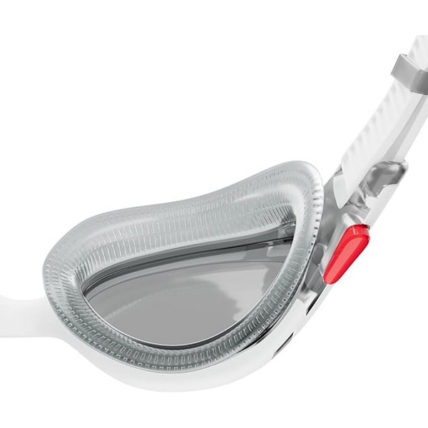 Speedo Biofuse simglasögon för män, en storlek, vit/röd/rök White/Red/Smoke One Size