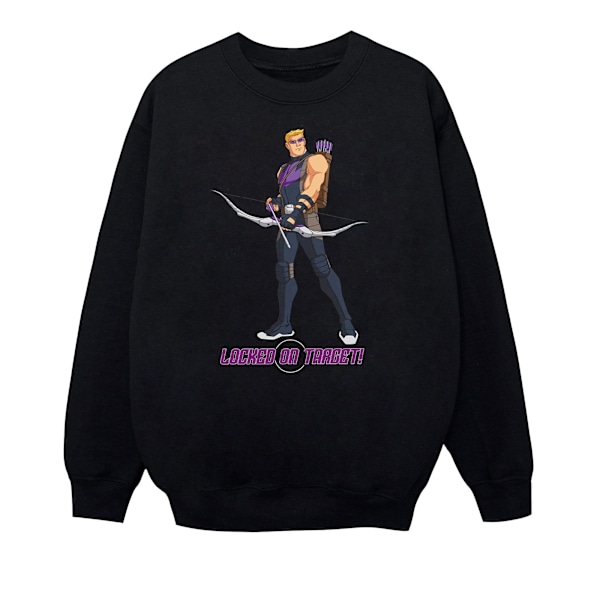 Marvel Boys Hawkeye Locked On Target Sweatshirt 12-13 år Bla Black 12-13 Years