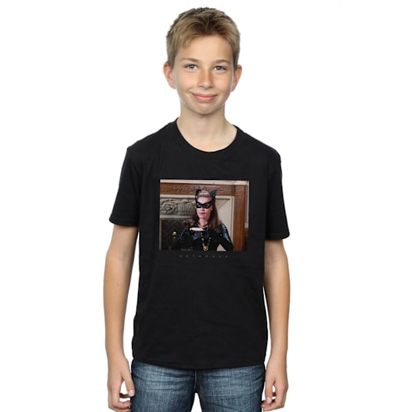 DC Comics Boys Batman TV-serie Catwoman foto T-shirt 5-6 år Black 5-6 Years