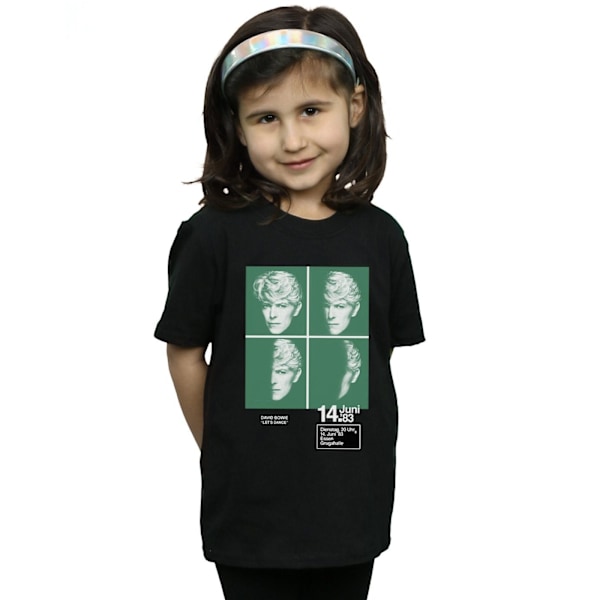 David Bowie Girls 1983 Konsert Affisch Bomull T-shirt 7-8 År Black 7-8 Years