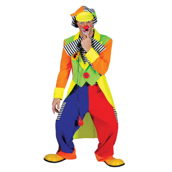 Bristol Novelty Herr Clown Frack Och Byxor M Multicoloure Multicoloured M