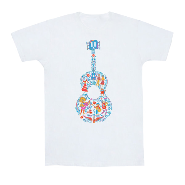 Disney Coco Gitarr Mönster T-shirt M Vit White M