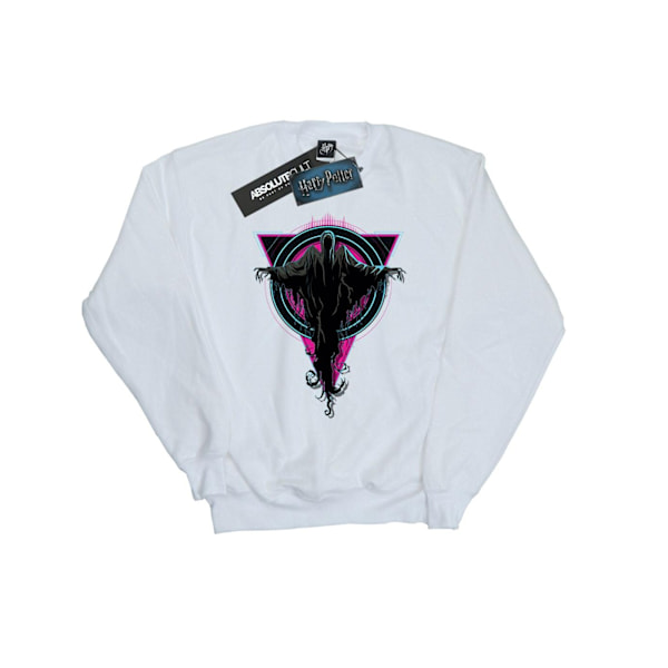 Harry Potter Flickor Neon Dementorer Sweatshirt 9-11 År Vit White 9-11 Years