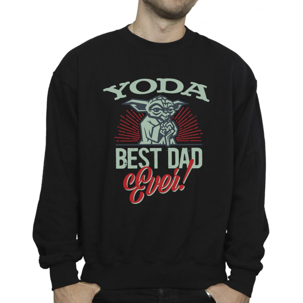 Star Wars Mandalorian Yoda Pappa Sweatshirt XL Svart Black XL