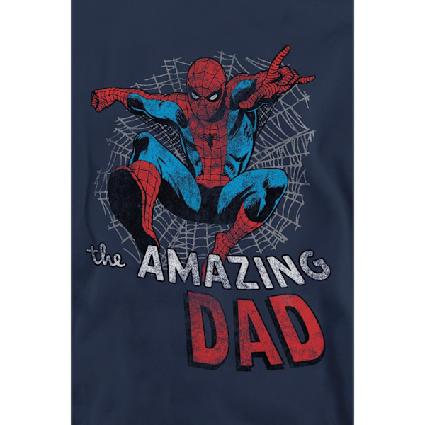 Spider-Man Unisex Vuxen Spider Dad Fars Dag Sweatshirt XL Na Navy XL