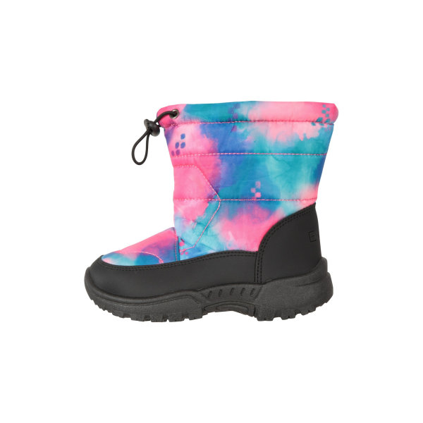 Mountain Warehouse Toddler Caribou Adaptive Tie Dye Snow Boots Pale Pink 10 UK Child