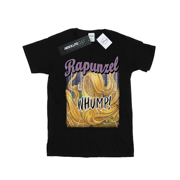 Disney Dam/Kvinnor Trassel Rapunzel Whump Bomull Boyfriend T- Black XXL