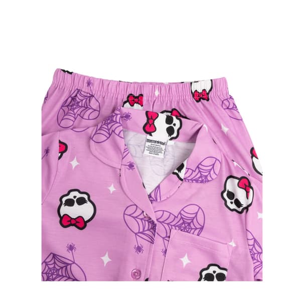 Monster High Flickor Karaktär Lång Pyjamas Set 5-6 År Rosa Pink 5-6 Years