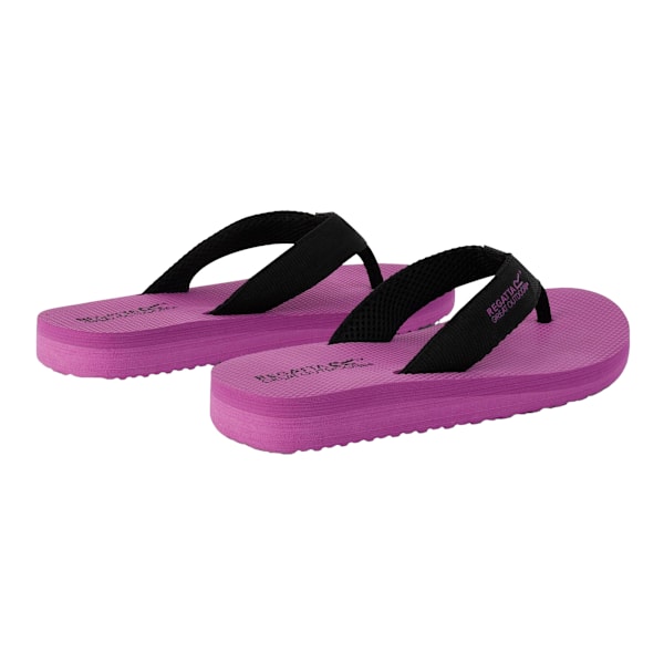 Regatta Catarina Flip Flops för damer, 3 UK, svart/strålande orkidé Black/Radiant Orchid 3 UK