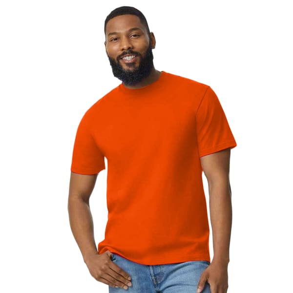 Gildan Herr Bomull Lättvikts T-shirt M Orange Orange M