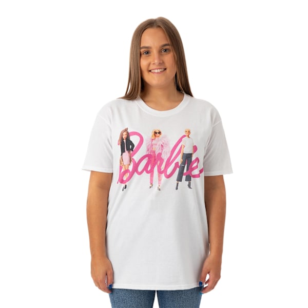 Barbie Dam/Dam T-shirt med logotyp S Vit White S