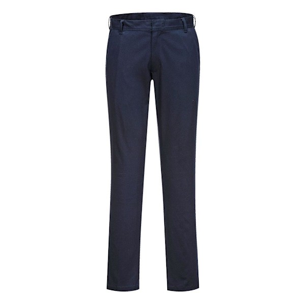 Portwest Stretch Chino Slim Byxor för Kvinnor 34R Mörk Marinblå Dark Navy 34R