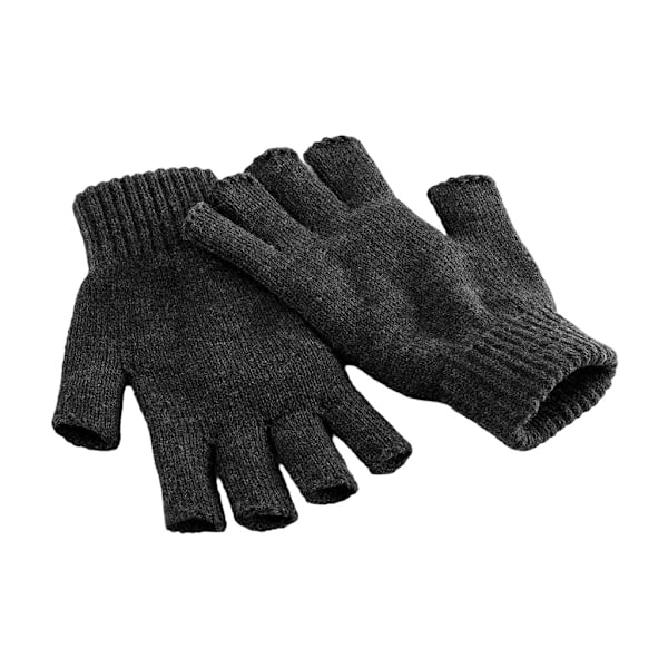 Beechfield Fingerless Gloves S-M Charcoal Charcoal S-M