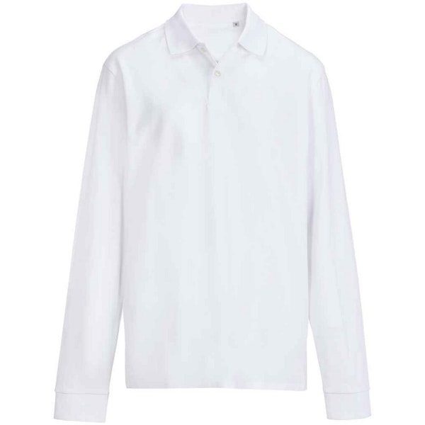 SOLS Unisex Vuxen Piké Långärmad Pikétröja XS Vit White XS