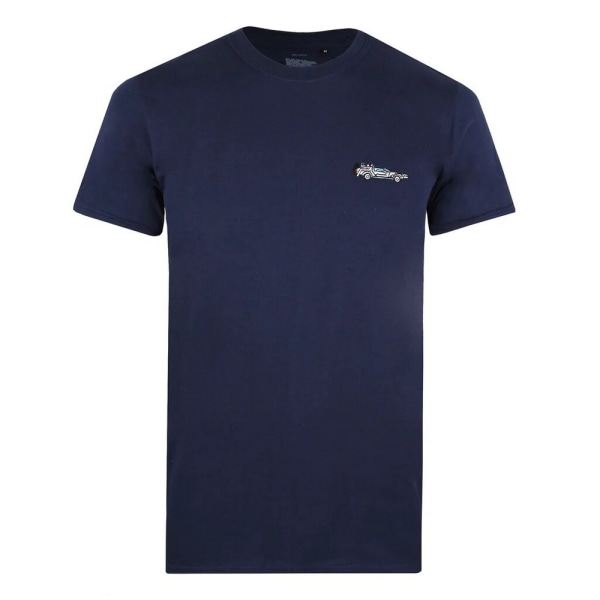 Tillbaka till framtiden Herr Delorean Cotton T-shirt S Marinblå Navy S