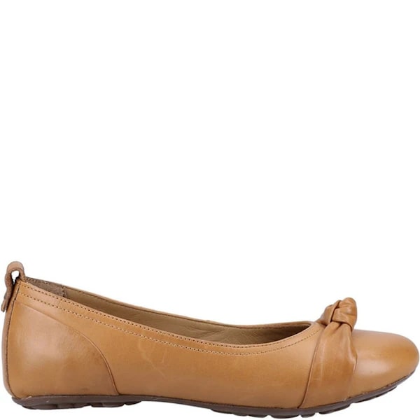 Hush Puppies Dam/Dam Jada Knot Ballerina Läder Pumps 6 Tan 6 UK