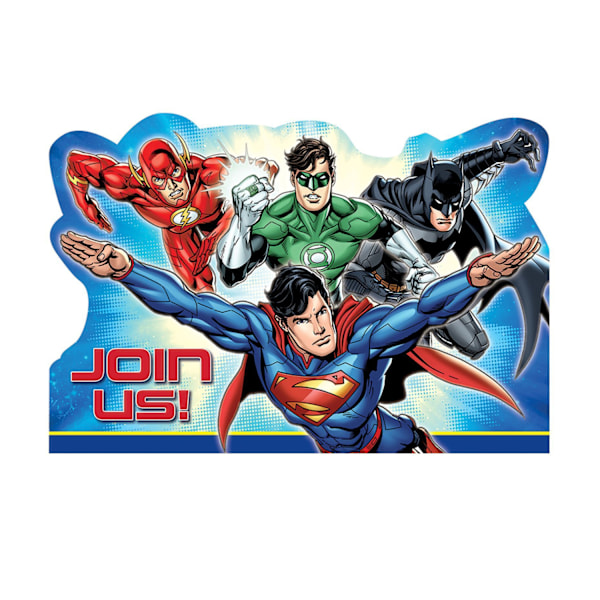 Justice League inbjudningsset (32-pack) En storlek Flerfärgad Multicoloured One Size