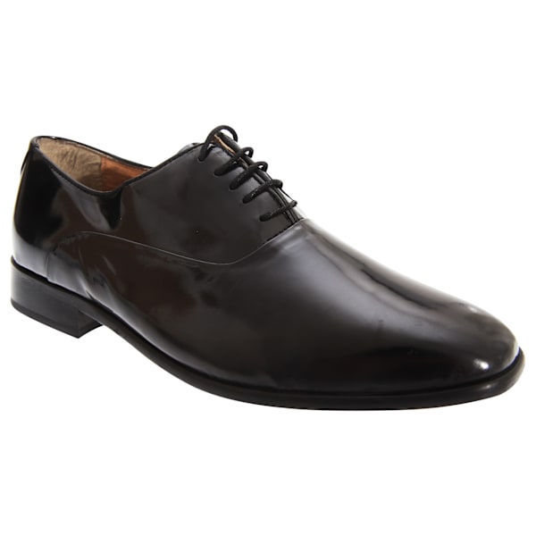 Montecatini herrlackskor i lackläder Oxford 7 UK svart P Black Patent 7 UK