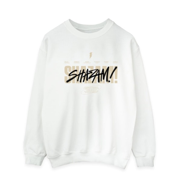 DC Comics Herr Shazam Fury Of The Gods Vandalised Logo Sweatshirt White M