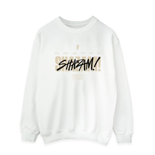 DC Comics Herr Shazam Fury Of The Gods Vandalised Logo Sweatshirt White S