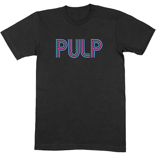 Pulp Unisex Vuxen Intro Logo Bomull T-shirt M Svart Black M