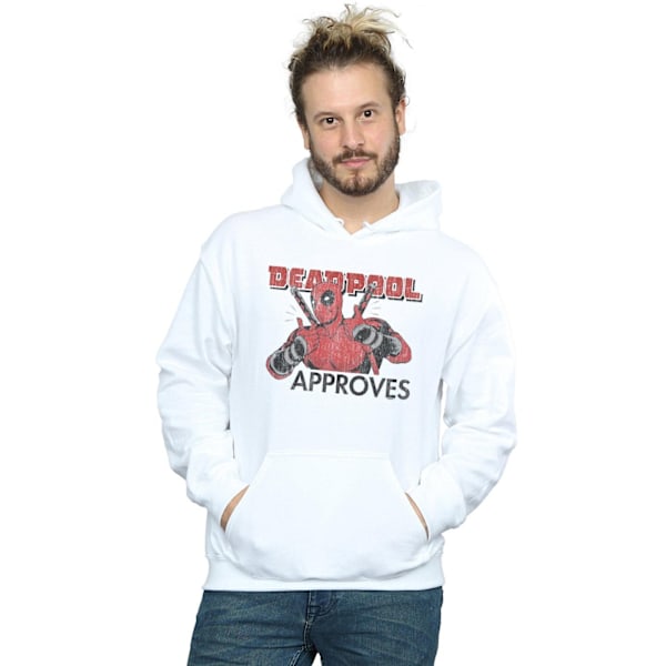 Marvel Herr Deadpool Approves Hoodie S Vit White S