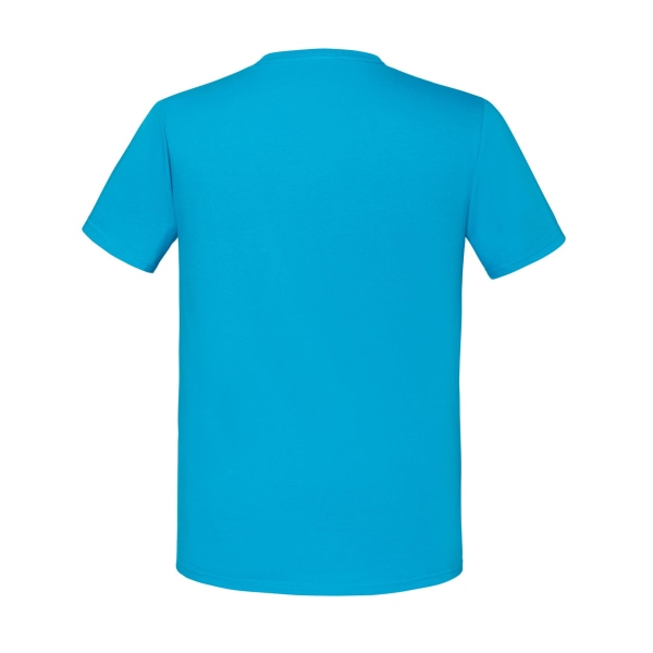 Fruit of the Loom Herr Iconic Premium Ringspunnen T-shirt i bomull 3 Azure Blue 3XL