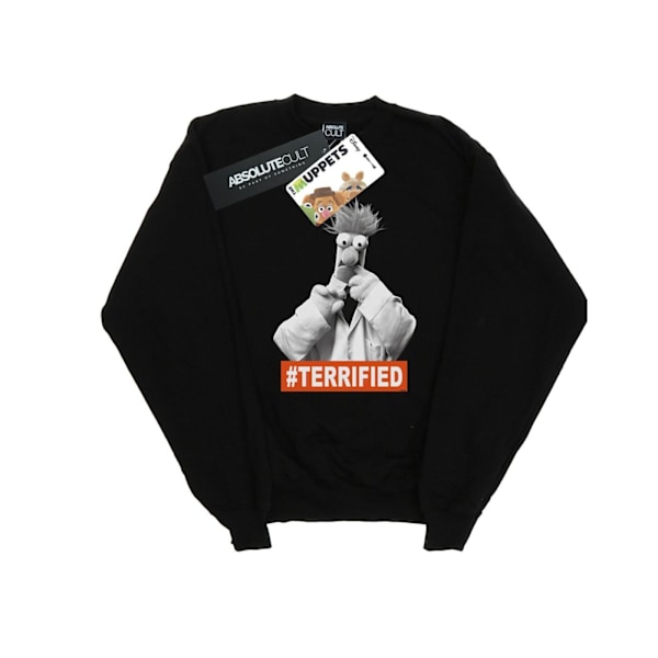 Disney Dam/Kvinnor Mupparna Bägare Skräckslagen Sweatshirt L Black L