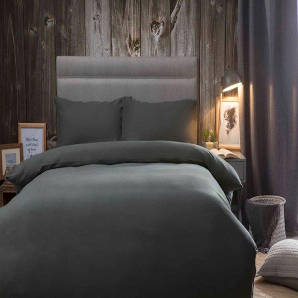 Belledorm Borstad Bomullstäcke Superking Charcoal Charcoal Superking