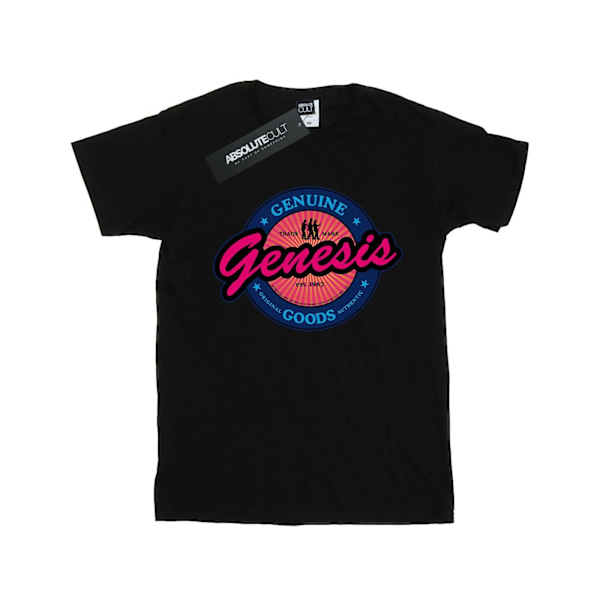 Genesis Girls Neon Logo Bomull T-shirt 7-8 år Svart Black 7-8 Years