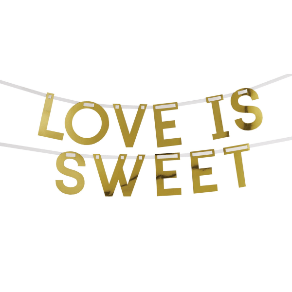 Neviti Love Is Sweet Bunting One Size Gold Gold One Size