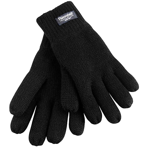 Result Unisex Thinsulate-fodrade termiska handskar (40g 3M) L-XL Bla Black L-XL