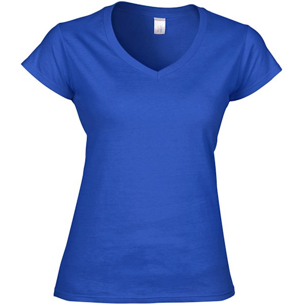 Gildan Ladies Soft Style Kortärmad V-ringad T-shirt 2XL Royal Royal 2XL