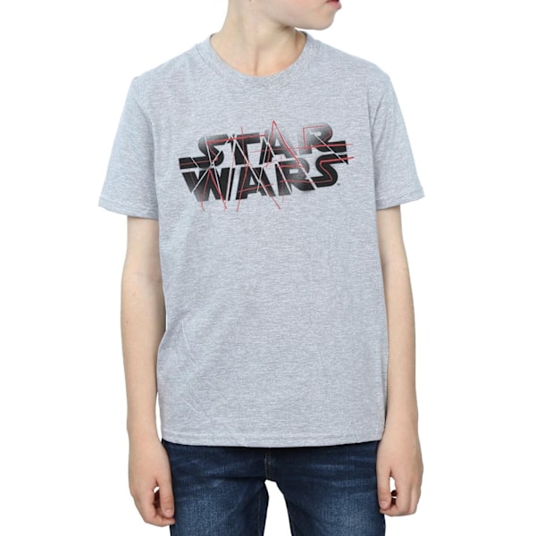 Star Wars Boys The Last Jedi Spray Logo T-Shirt 12-13 År Spo Sports Grey 12-13 Years