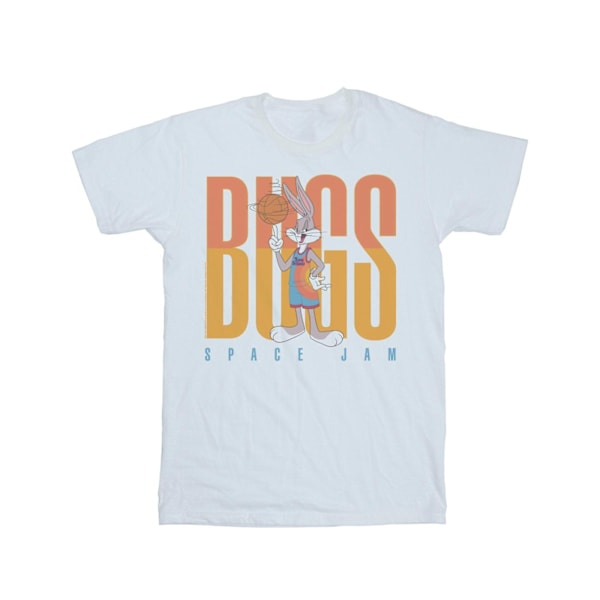 Space Jam: A New Legacy Boys Bugs Bunny Basketball Spin T-shirt White 9-11 Years