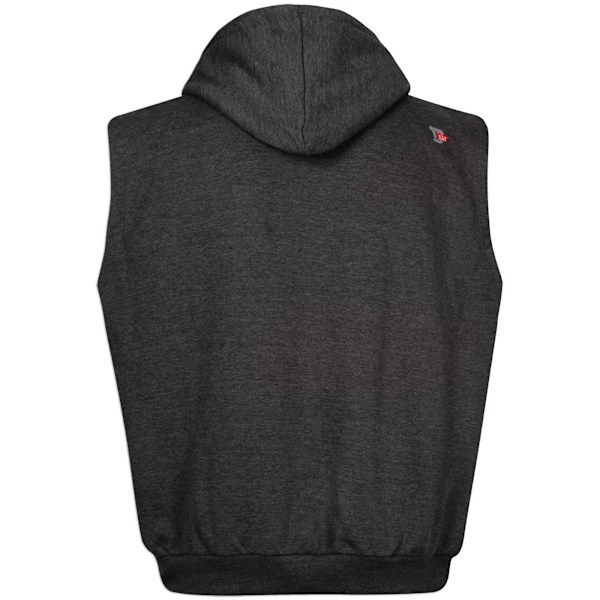 Duke Herr D555 Blake Kingsize Ärmlös Helzip Hoodie 4XL Kolgrå Charcoal Melange 4XL