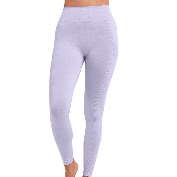 TriDri Dam/Kvinnor Melange Skulpturerad Sömlös 3D Leggings XL L Lilac XL