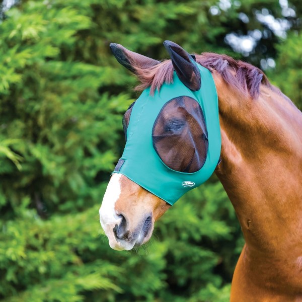 Weatherbeeta Deluxe Stretch Horse Flugmask med öron Liten ponny Hunter/Black Small Pony