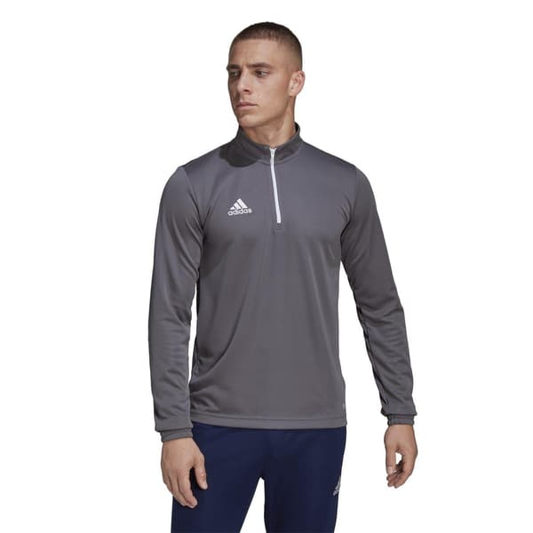 Adidas Herr Logotyp Polyester Träningströja S Grå Grey S