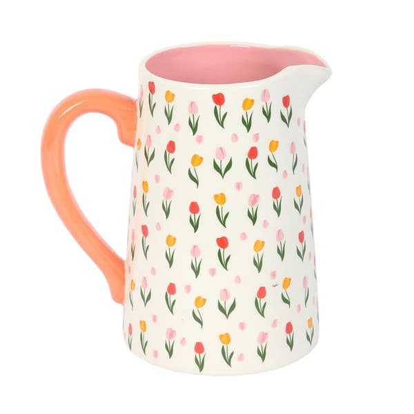 Something Different Tulpanblomkanna En Storlek Vit/Rosa White/Pink One Size
