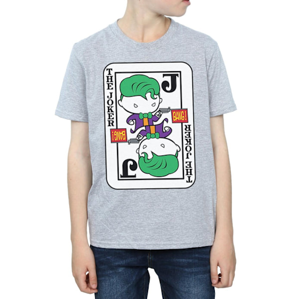 DC Comics Boys Chibi Joker Spelkorts T-shirt 7-8 år Sport Sports Grey 7-8 Years