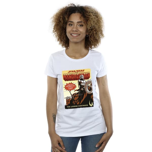 Star Wars The Mandalorian Dam Bumpy Ride Bomull T-shirt White M