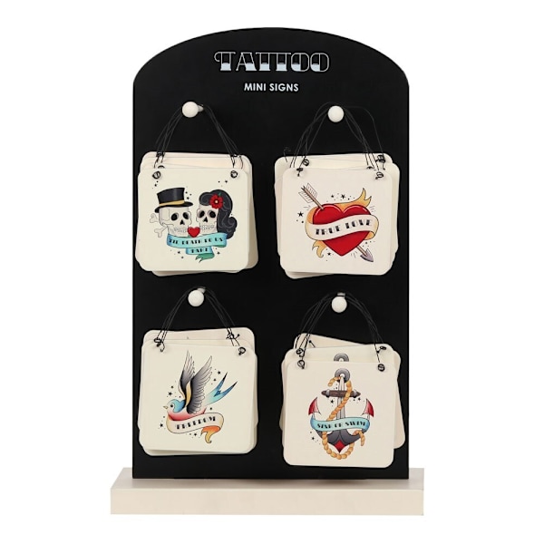 Something Different MDF Tattoo Dörrskylt (24-pack) 37cm x 8cm White 37cm x 8cm x 24.5cm