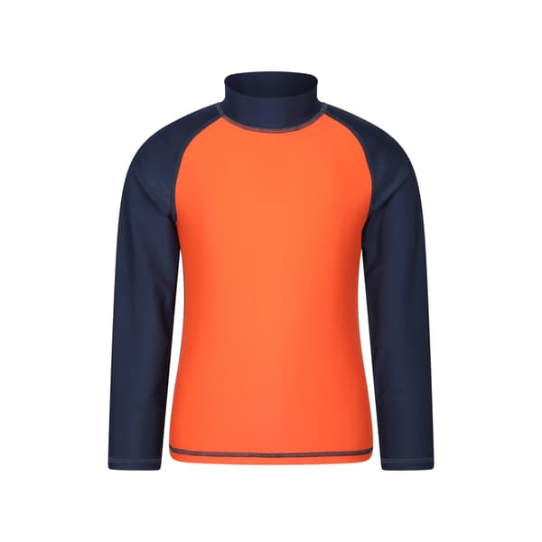 Mountain Warehouse Barn/Barn Långärmad Rash Top 7-8 År Orange 7-8 Years